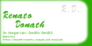 renato donath business card